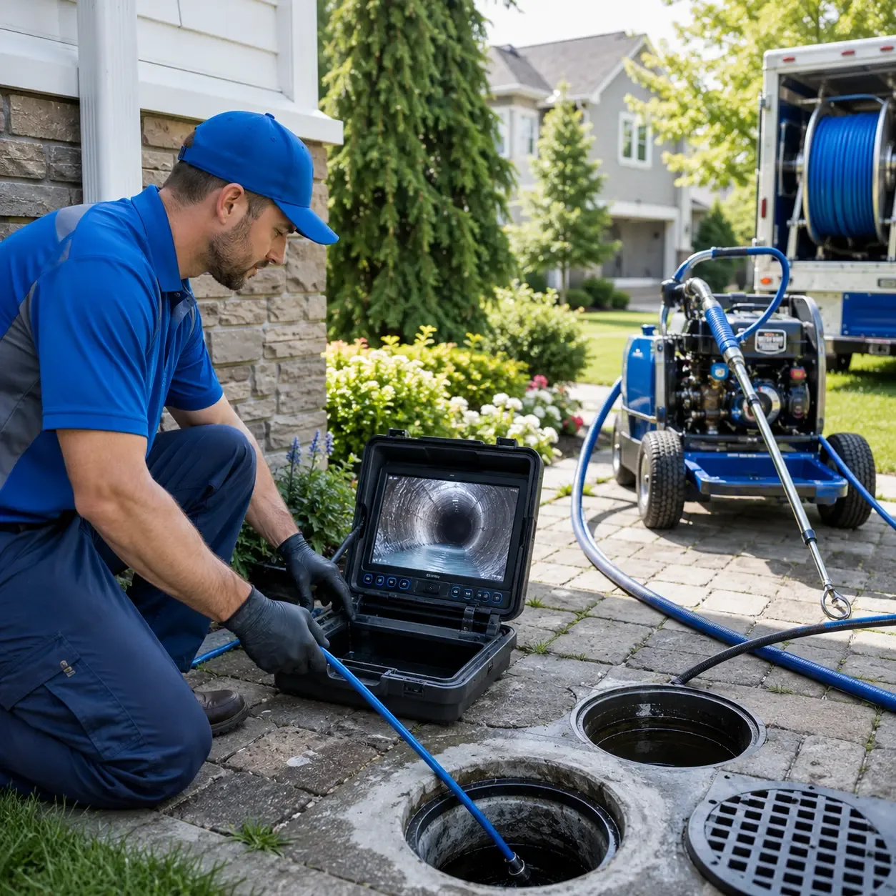 Outdoor drain cleaning professionals serving South Lee, MA